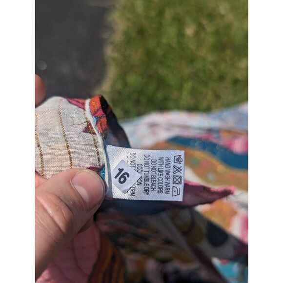 Aratta Silent Journey Fields of Happiness Boho Tasseled Kimono - Picture 8 of 12